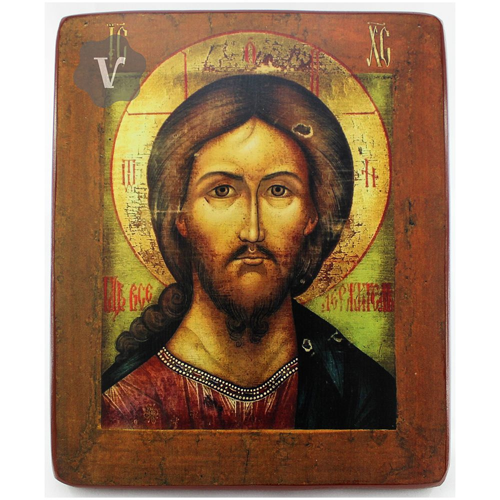 Православная Икона Господь Вседержитель (Пантократор), деревянная иконная доска, левкас, ручная работа #1
