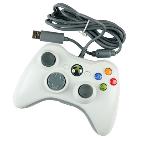 Геймпад проводной для Xbox 360 и ПК, белый #1