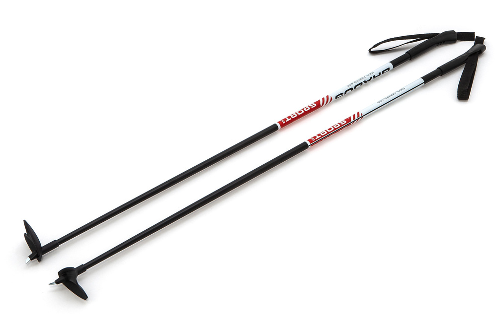 Лыжные палки 110 см СТЕКЛОВОЛОКНО 100% STC Red BRADOS Sport Composite JR #1