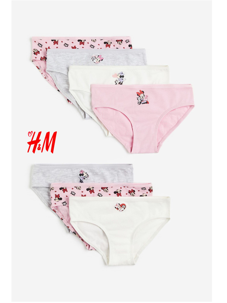 Комплект трусов брифы H&M Minnie Mouse (Disney), 7 шт #1