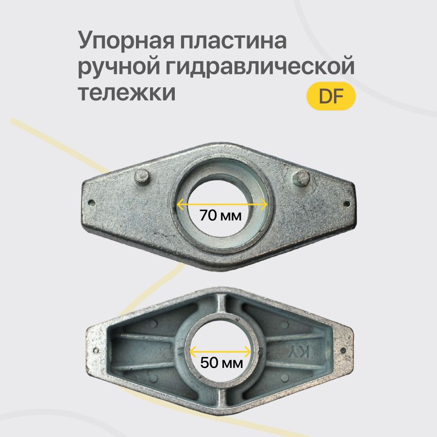 Запчасти для рохли / Упорная пластина гидроузла ручной гидравлической тележки Shtapler DF  #1