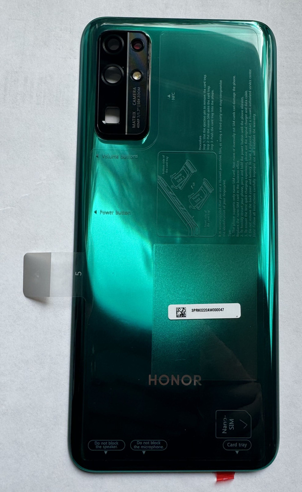 Крышка оригинал Honor 30(BMH-AN10) зеленая #1