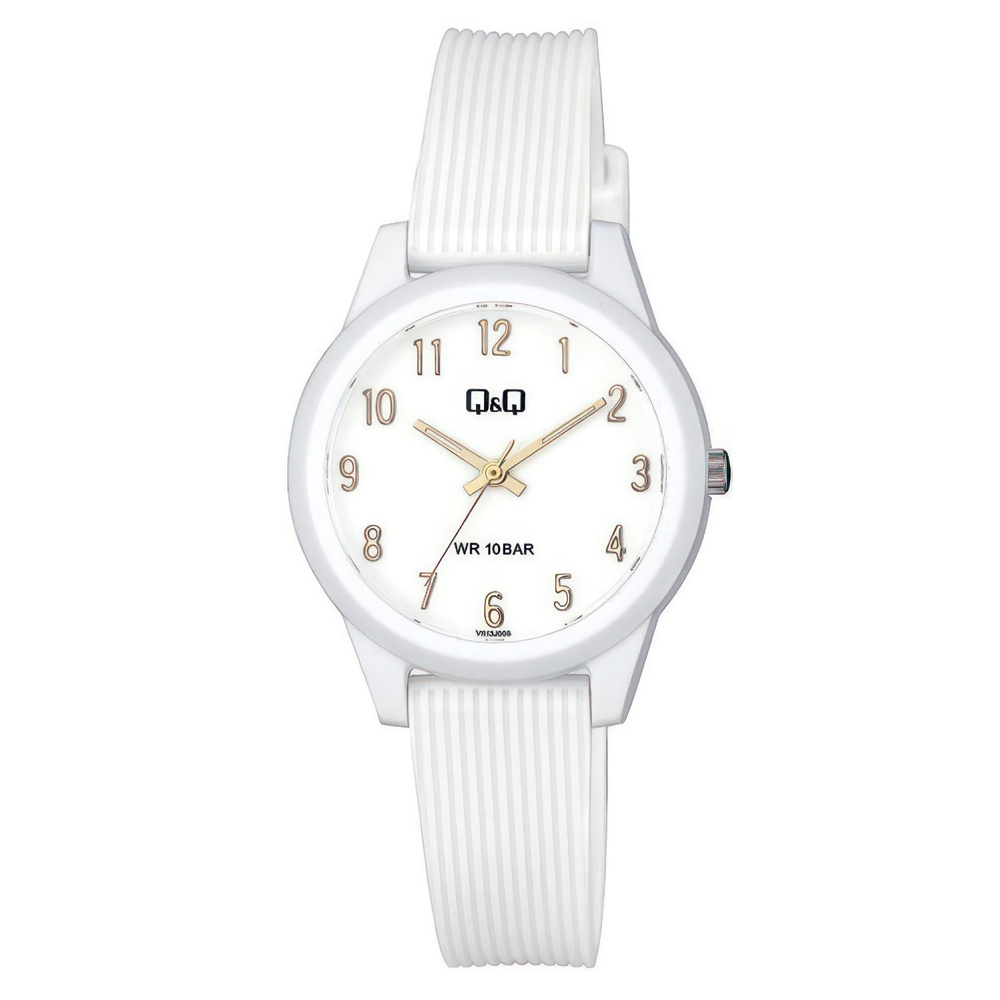 Q&Q VS13-008 женские кварцевые наручные часы с арабскими индексами  #1