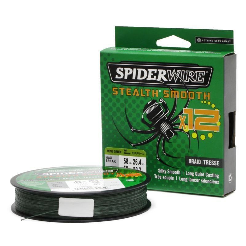 Шнур Spiderwire Stealth Smooth X12 New 150м 0,06мм Moss Green #1