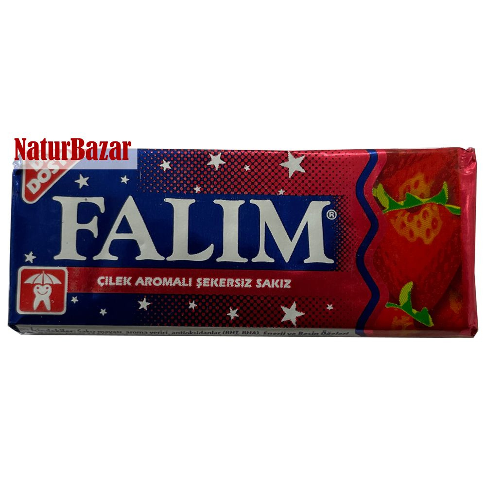 Жевательная резинка Falim для Чьюинга (chewing) без сахара со вкусом клубники  #1