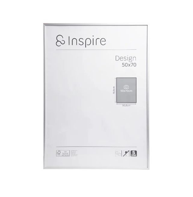 Рамка Inspire Design 50x70 см алюминий цвет серебро #1