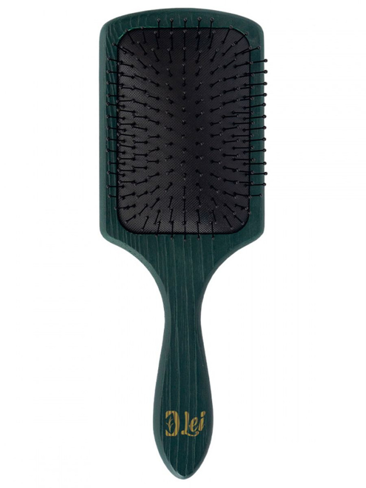 Lei Расческа для волос массажная деревянная с пластиковыми зубчиками Хвойный лес 24,5см  #1