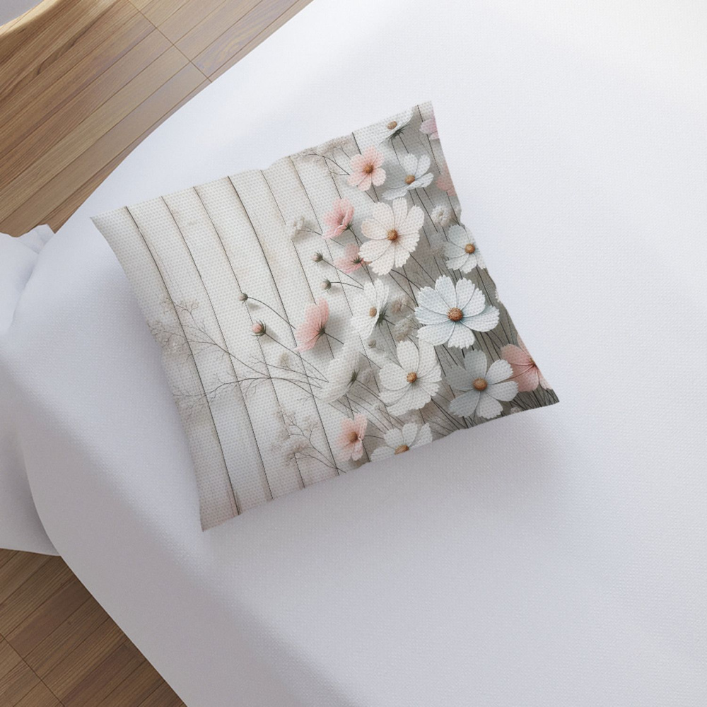 Наволочка декоративная на молнии JoyArty, чехол на подушку "Цветы на дереве", 45х45 см  #1