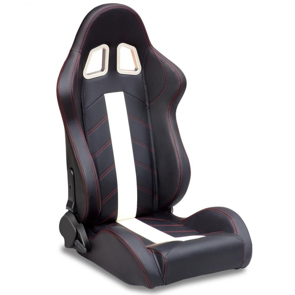 Спортивное гоночное сиденье Jbr 1045: универсальное и регулируемое, из качественной кожи ПВХ для автогонок #1