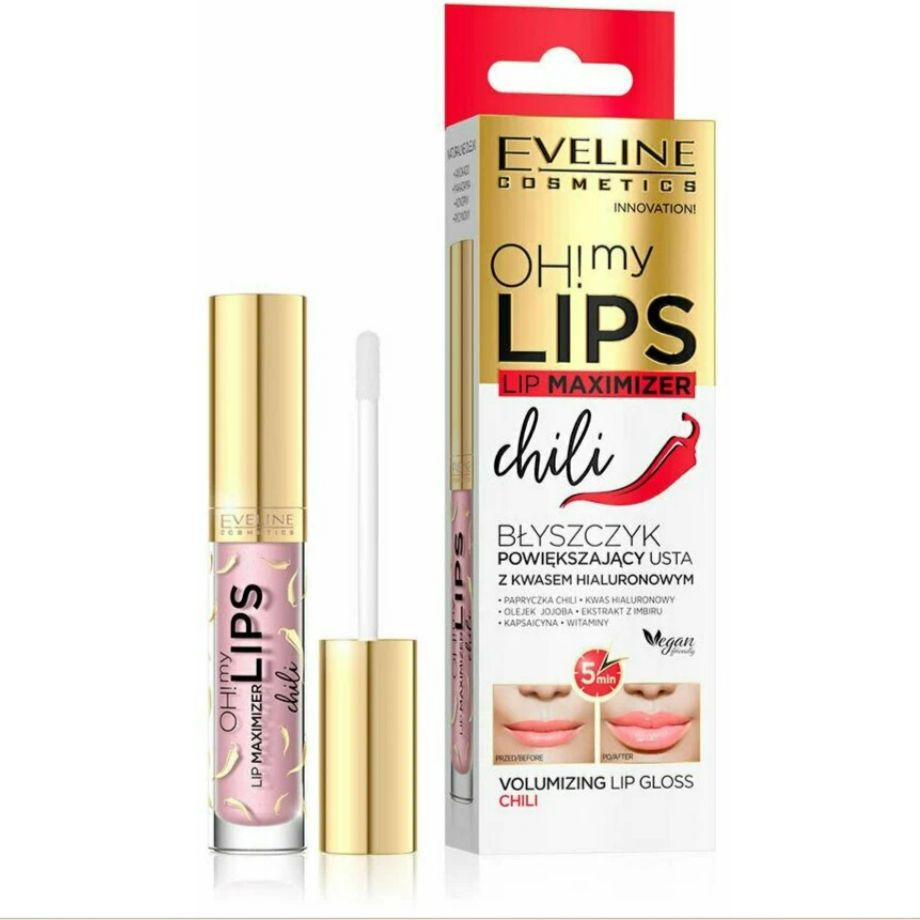 EVELINE Oh! My Lips Блеск для увеличения объёма губ Чили 4,5 мл #1