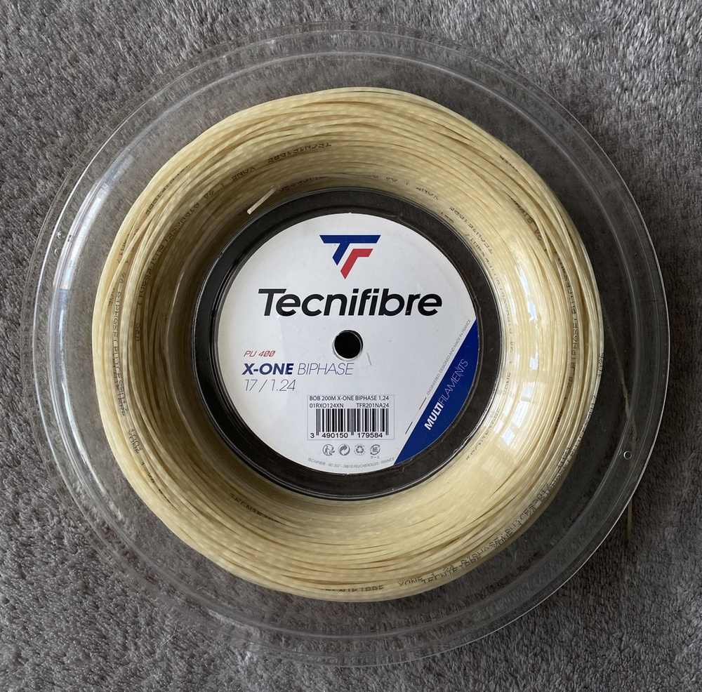 Теннисная струна Tecnifibre X-one biphase 1.24 (200м) #1