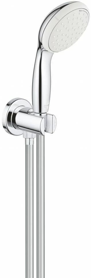 Душевой набор Grohe 26406001 Tempesta New 100 (круглый ручной душ, настенный держатель, шланг 1500 мм), #1