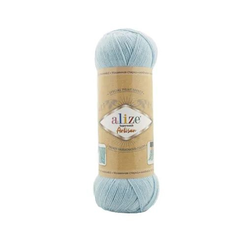 Пряжа Alize Superwash Artisan (Ализе Супервош Артизан) - 1 моток, 522 мята, 75% шерсть супервош, 25% #1