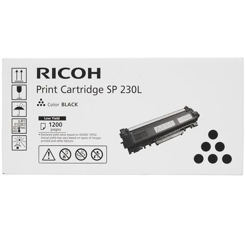 Тонер-картридж лазерный Ricoh SP 230L черный оригинальный, 1200 стр, 1 шт  #1