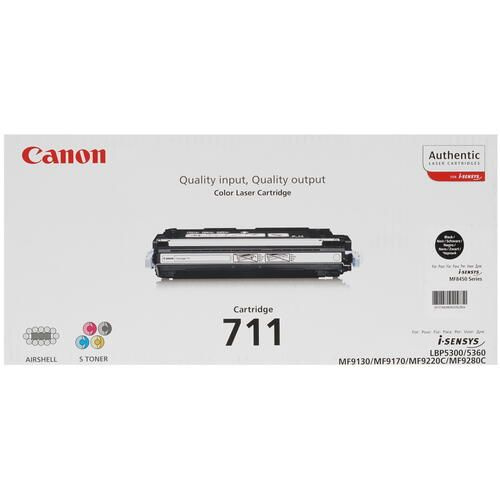 Картридж лазерный Canon 711BK черный, с чипом оригинальный, 6000 стр, 1 шт  #1