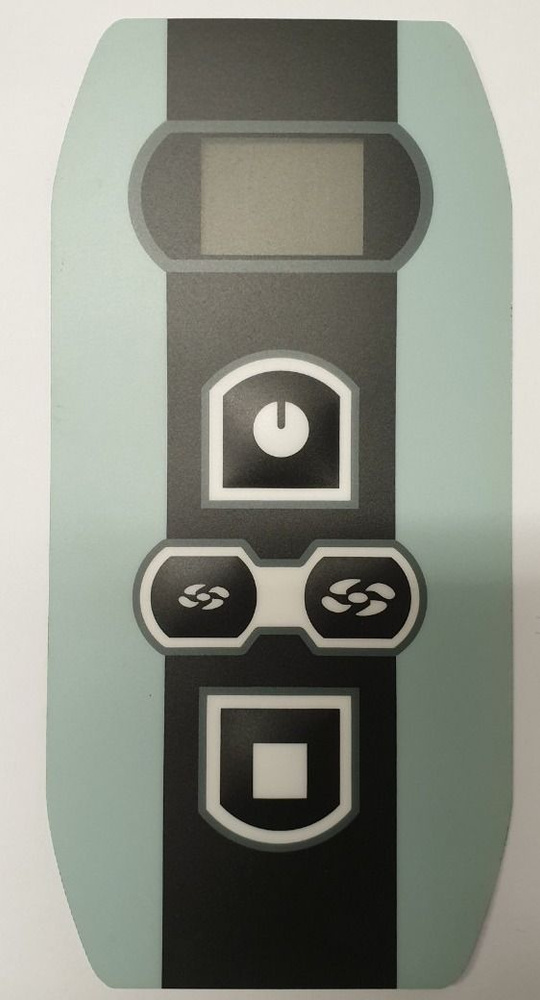 Клавиатура управления (стикер дисплея) для внутреннего пульта солярия Luxura 5 (old)  #1