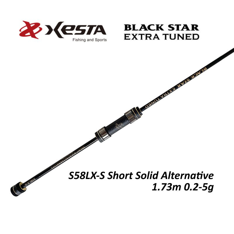 Спиннинг Xesta Black Star Extra Tuned S58LX-S Short Solid Alternative 1.73m 0.2-5g #1