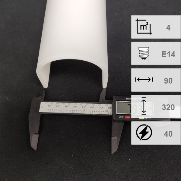 Плафон стекло белое матовое 310*80мм 2*Е14 Arte Lamp A5210AP-2 AQUA #1