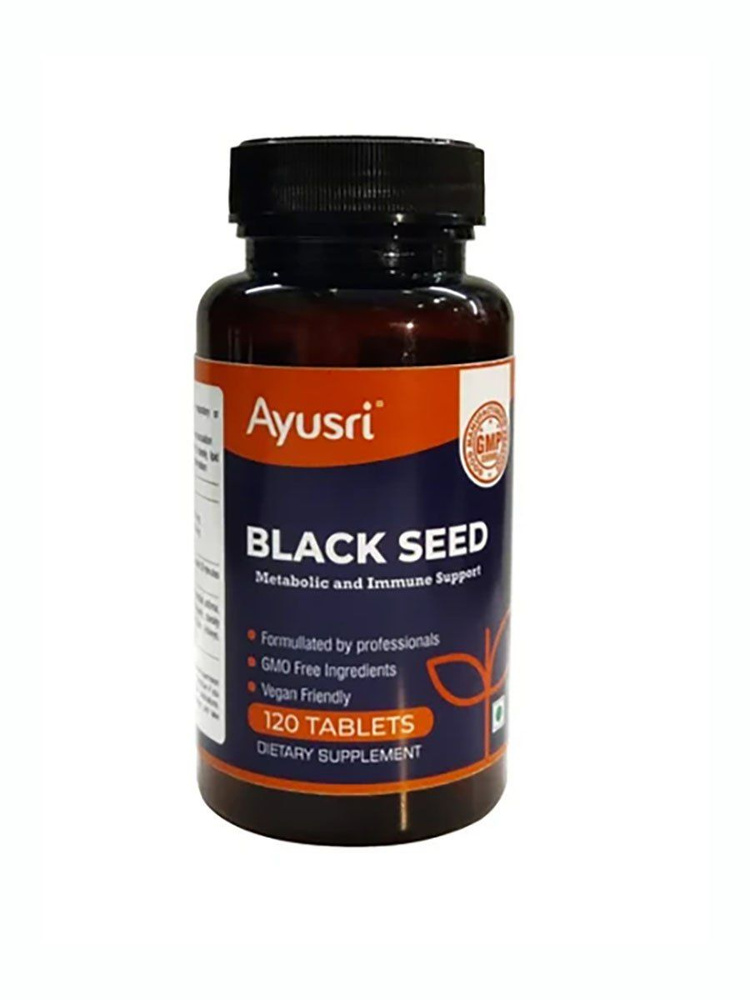 Пищевая добавка Черный тмин в таблетках (Black seed tablet Ayusri), Для иммунита Для пищеварения 120 #1