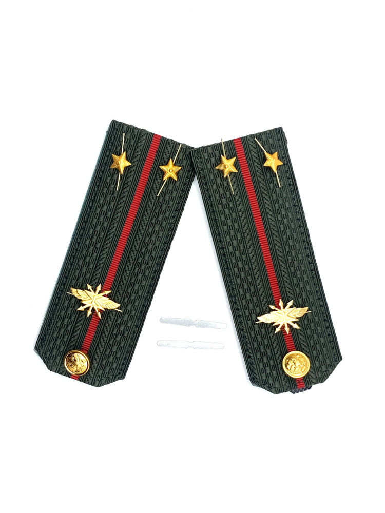 Погоны Вооруженных Сил РФ ( Войск связи пластиковые зеленые) - лейтенант  #1