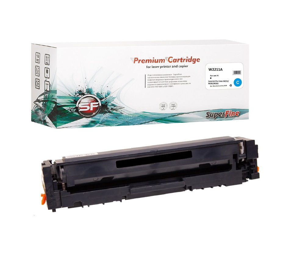 Картридж W2211A С ЧИПОМ для HP LJP-M255/M282/M283 1.25K Cyan SuperFine #1