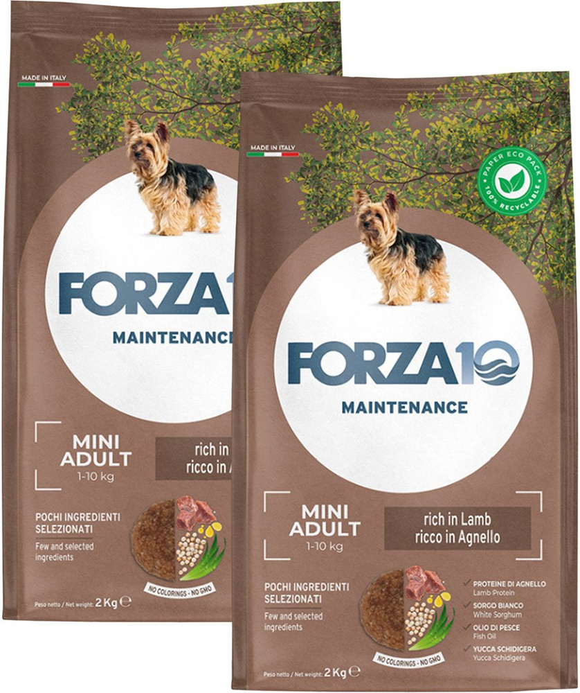 Сухой корм FORZA10 DOG MAINTENANCE ADULT SMALL/MEDIUM для взрослых собак маленьких и средних пород с #1