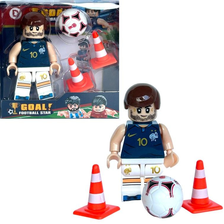 23-6D Конструктор minifigures Football FIFA World Cup Mbappe, звезды футбола фигурка Мбаппе 7,5 см.  #1