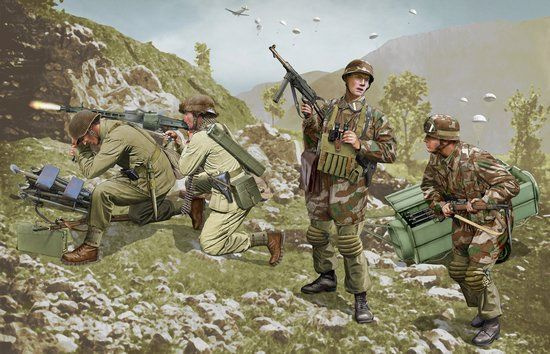6743 1/35 Фигуры German Branderburg Troops Leros 1943 #1