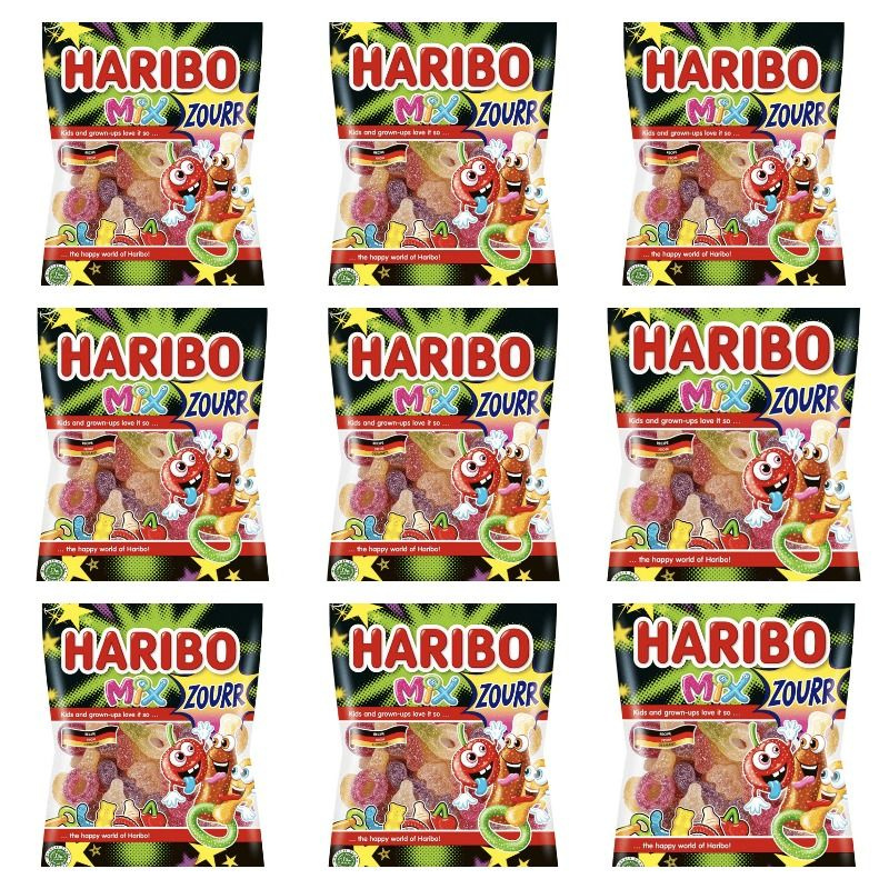 Haribo Жевательный мармелад, "Mix zourr", 80 гр, 9 уп #1