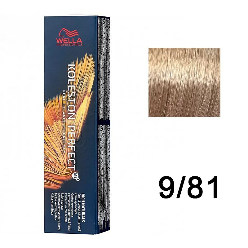 WELLA Koleston perfect 9/81, 9/81 Стойкая крем краска Koleston 60мл #1