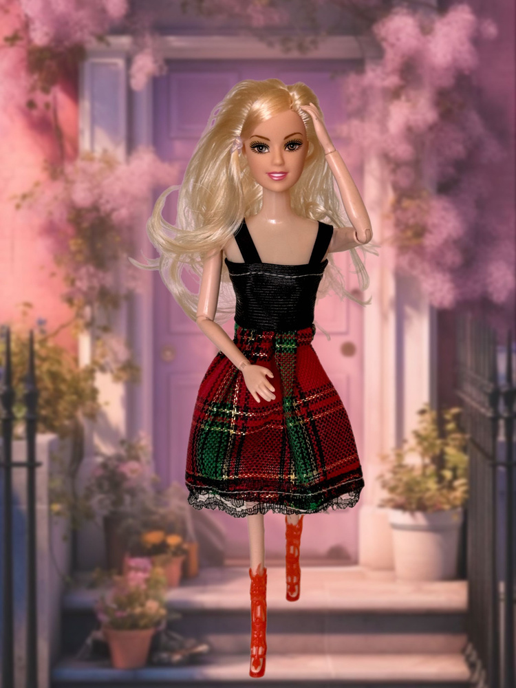 Кукла Барби шарнирная c одеждой и аксессуарами #1