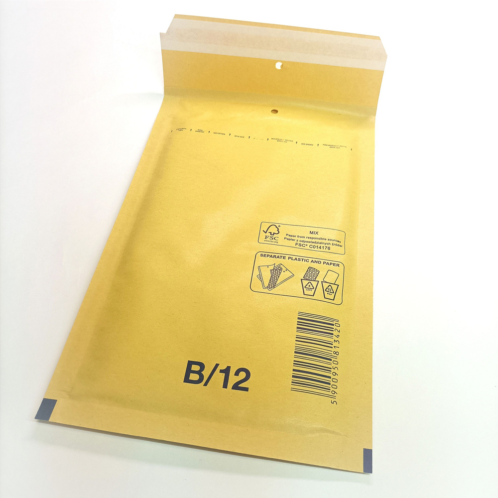 Пакет с пузырьковой пленкой B/00, внутренний размер 115x210 мм, 10 шт.  #1