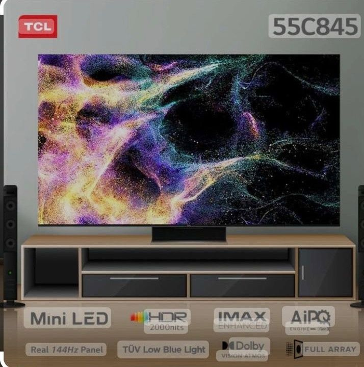 TCL Телевизор 55" 4K UHD, черный #1