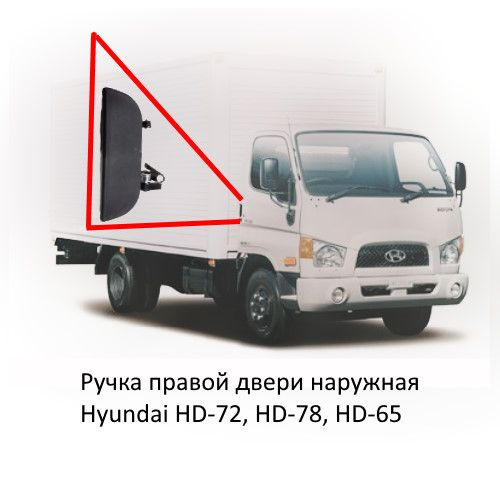 Ручка двери Hyundai HD-72, HD-78, HD-65. Наружная правая. #1