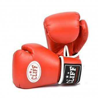 Боксерские перчатки CLIFF для тайского бокса красные 12 Oz #1