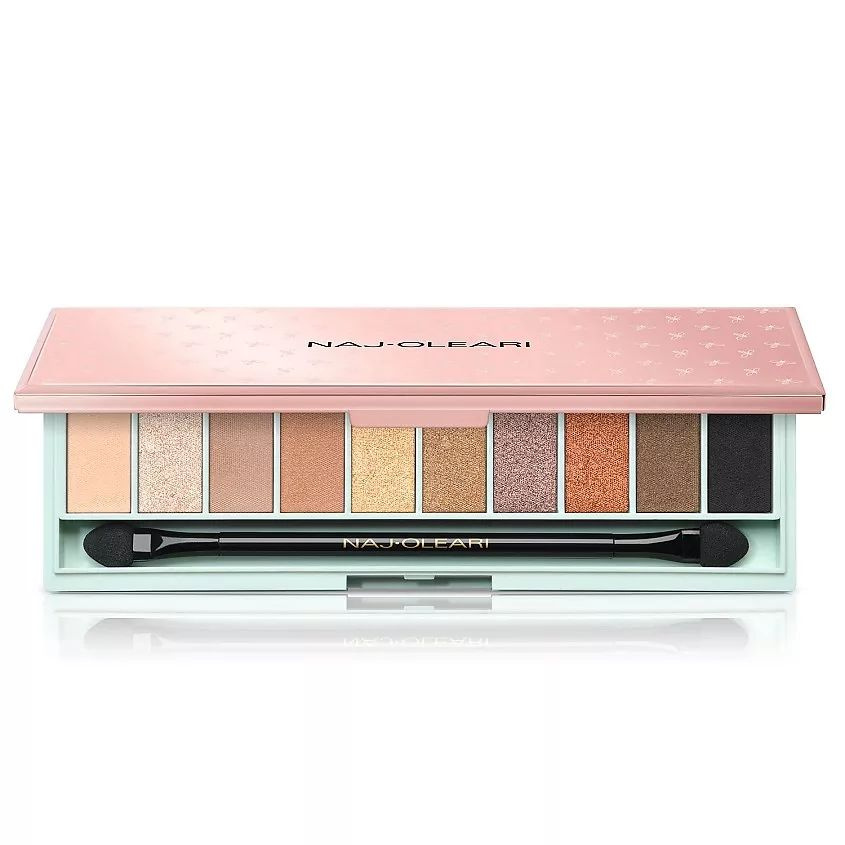 NAJ OLEARI Палетка теней для век WONDER LOOK EYESHADOW PALETTE, 01 NUDE TONES 10 X 1 г  #1