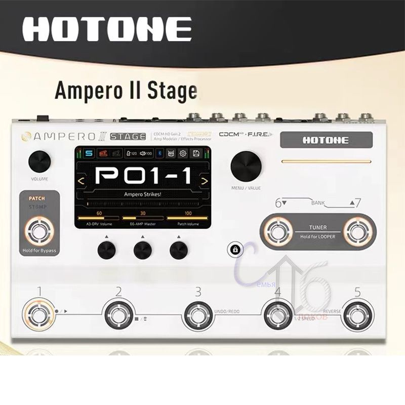 Hotone Ampero II Stage Пробное моделирование усилителя Процессор эффектов DSP Педаль эффектов для гитары #1