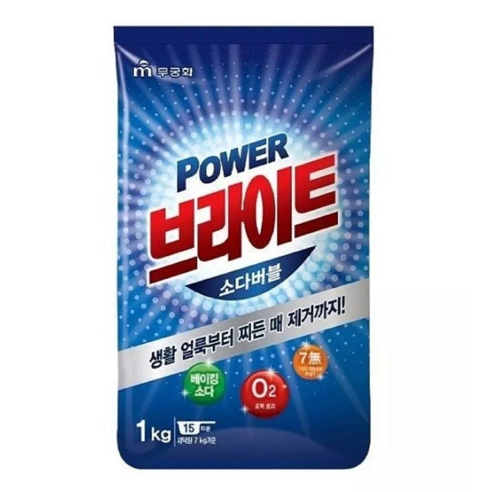 Mukunghwa Стиральный порошок "Белизна и яркость" Bright Powder Detergent, 1 кг  #1