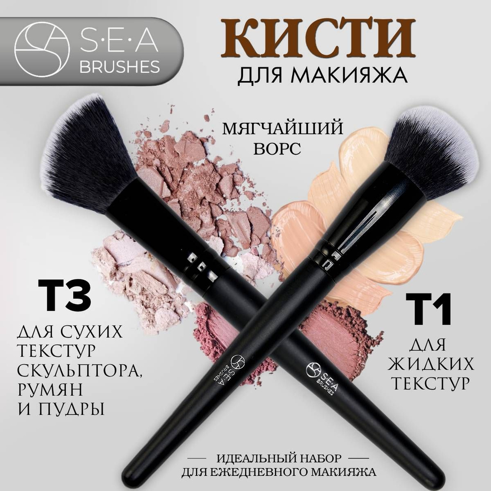 SEA BRUSHES Кисть косметическая Для консилера #1