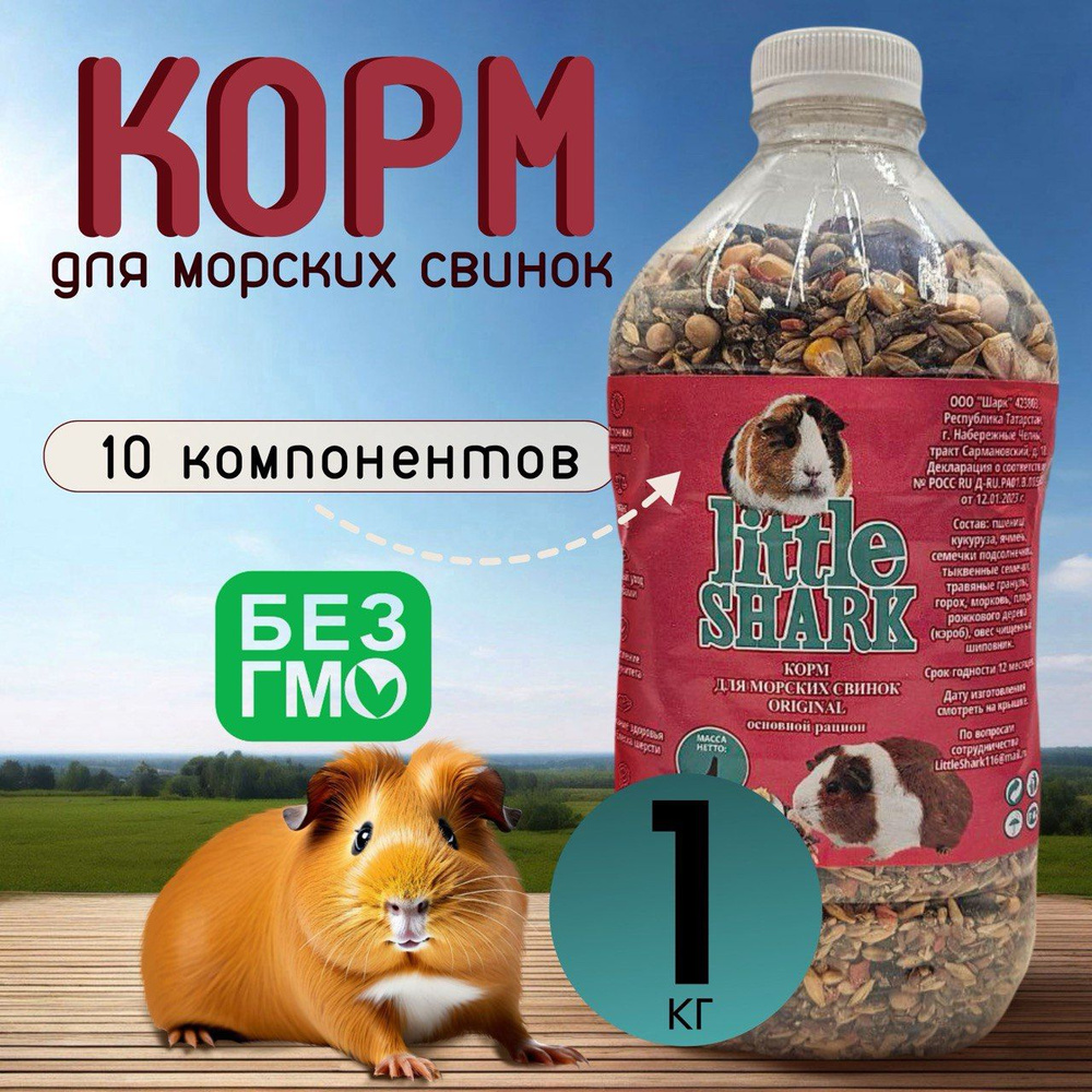 Корм для морских свинок, грызунов, хомяков, крыс и мышей 1 кг  #1