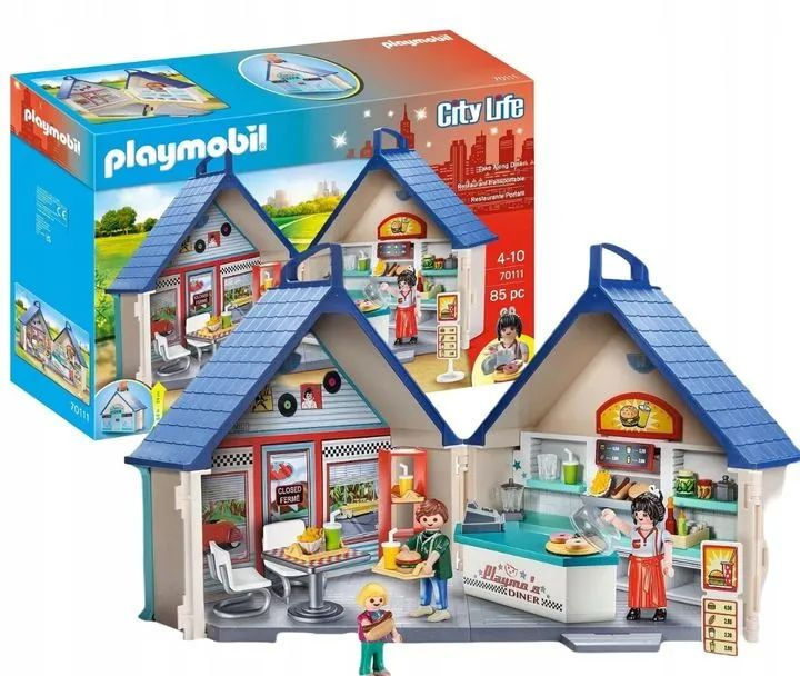 Конструктор Playmobil City Life - Портативный ресторан бар Imbis - Плеймобиль 70111  #1