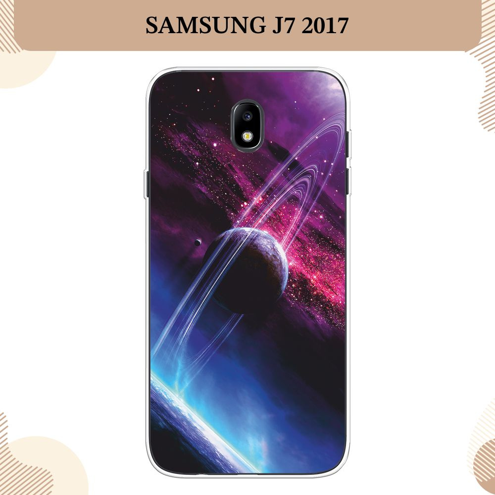 Силиконовый чехол на Samsung Galaxy J7 2017 / Самсунг J7 2017, Космос 17  #1