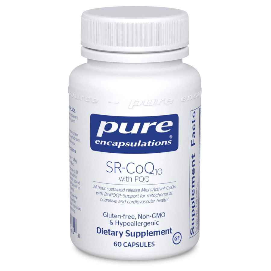 Pure Encapsulations, SR-CoQ10 с PQQ, Коэнзим Q10 + PQQ, 60 капсул #1