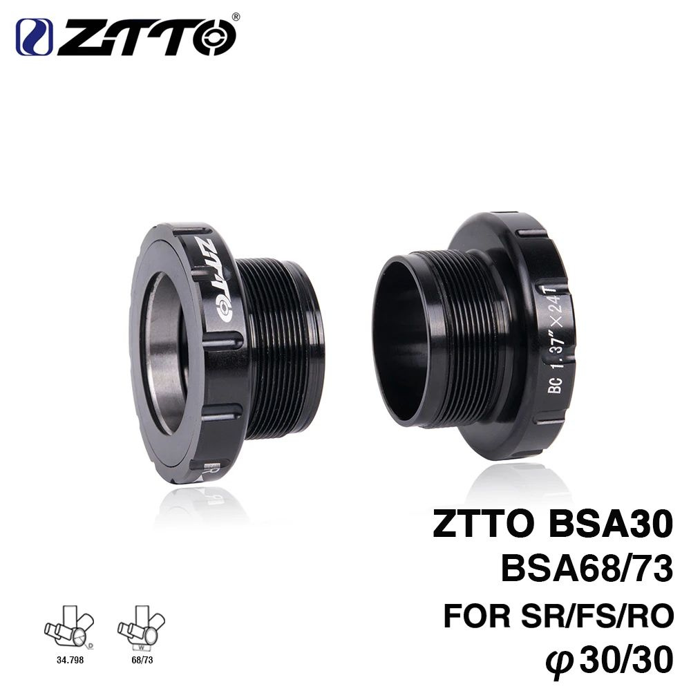 Каретка ZTTO BSA30 68/73, под вал 30мм, black #1