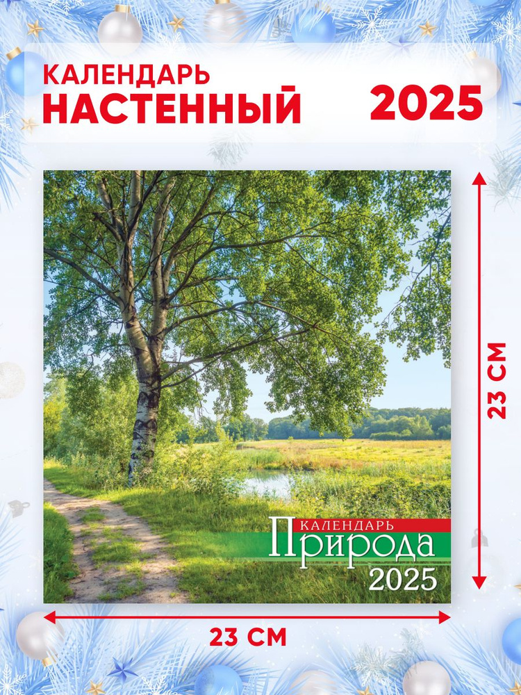 Настенный перекидной календарь на 2025 г, 46*23 см Природа #1