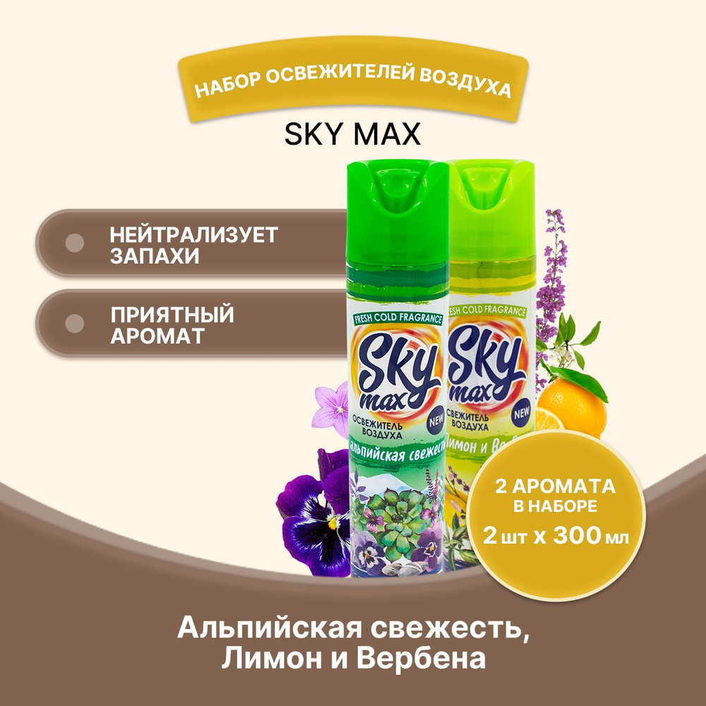 SKY MAX Набор освежителей 2 штуки #1