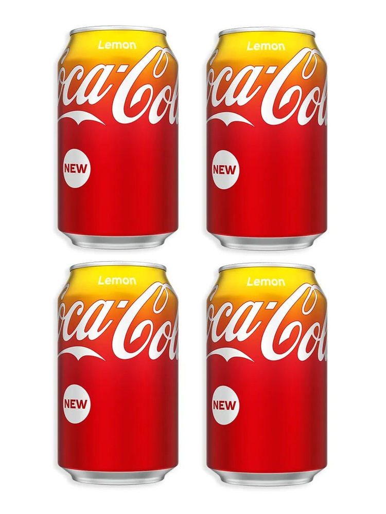 Напиток газированный Coca-Cola Lemon Лимон, 330 мл х 4 шт #1