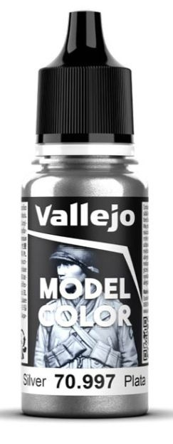 Краска Vallejo серии Model Color - Silver (17 мл) #1