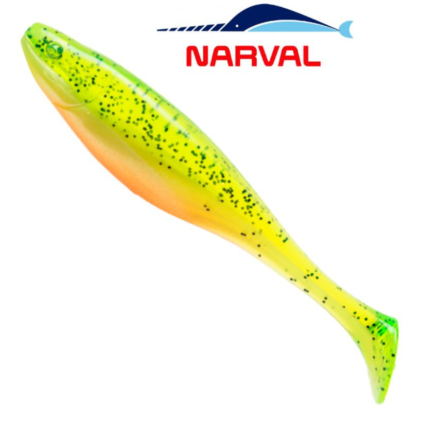 Приманка силиконовая Narval Commander Shad 12cm цв. #015 Pepper Lemon / Виброхвост для джига на судака, #1