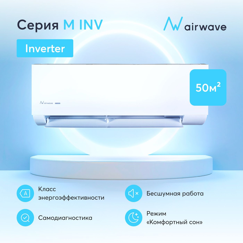 Настенная сплит-система инвертор Airwave AWM18HF-I/AWM18HF-O, для помещений до 50 кв.м.  #1